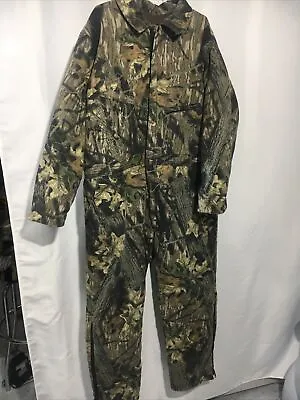 Vintage Mossy Oak Coveralls Mens XL Reg Break-Up Camo Original Heavy See Pics*** • $69.57