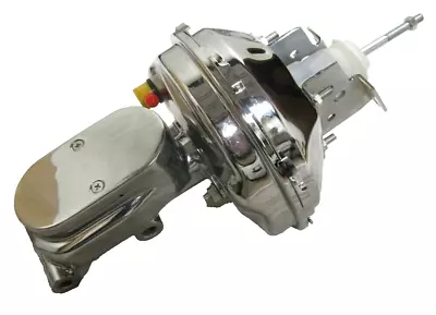 9  Single Chrome Power Brake Booster Flat Top Master Chevy GM Chevelle Olds GTO • $139.65