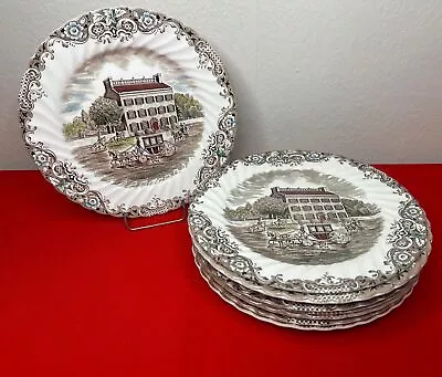 Johnson Brothers Heritage Hall Georgian Town House Dinner Plates Set Of 8 • $43.19