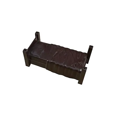 Vintage Marx Western Town Playset Dark Brown ONE Bunk Bed 1960s Furniture Piece • $11.82
