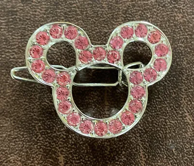 Disney Minnie Mouse Rhinestone Hair Barrette Pink • $12