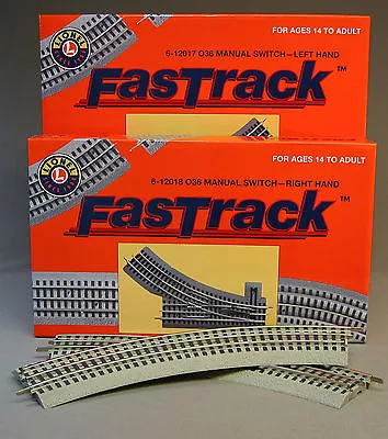 LIONEL FASTRACK TRACK PACK INNER PASSING LOOP LAYOUT Switch Fast Turn 6-12028 NB • $89.84