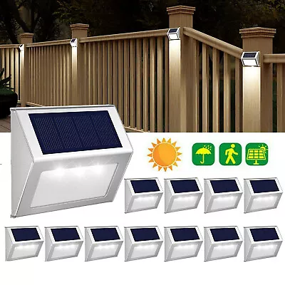 1-10PCS Solar LED Garden Deck Lights Path Patio Stairs Step Fence Lamp Outdoor • $40.99