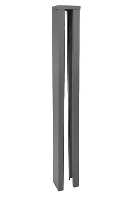 Slotted Fence Post Trellis Topper Extender Graphite Grey Up To 2 Feet • £29.99