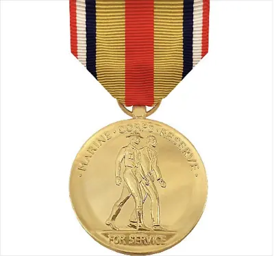 Genuine U.s. Full Size Medal: Selected Marine Corps Reserve - 24k Gold Plated • $19.45