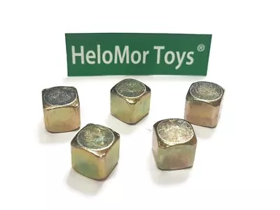 4 SET Five Stones 5 Jacks Knucklebones Metal Cubes Boy Girl Traditional Toy Game • $12.10