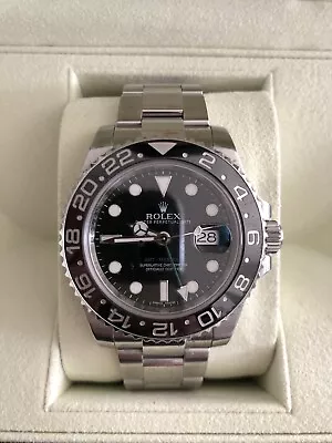 Rolex GMT-Master II Men's Black Watch - 116710LN • £8100