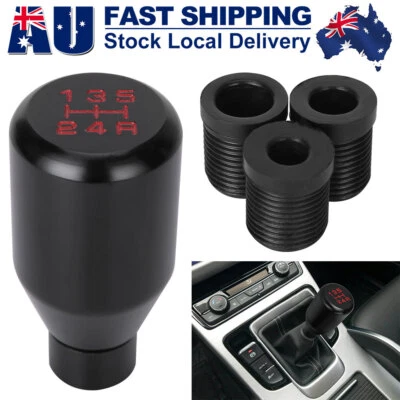 $14.45 • Buy 5 Speed Car Manual Gear Knob Stick Shift Shifter Lever Aluminum Universal Black