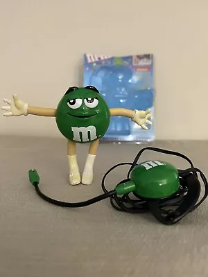 Green M&M's Phone Headset Hands Free Telephone Collectible 2000 Official • $12