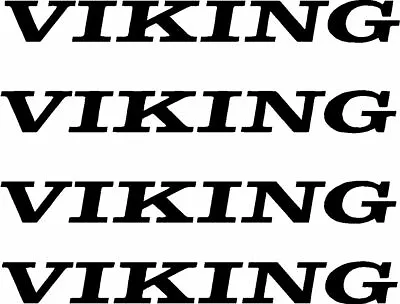 4 Pc Viking Camper RV Vinyl Decal Sticker Pop Up Graphics Stickers 4 Pc • $16.88