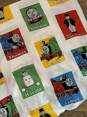Vtg 1992 Thomas The Train Fitted Bed Sheet Preowned • $9.99