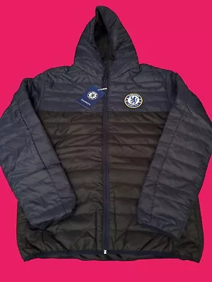 Chelsea FC Official Men's Padded Jacket Navy Size 2XL BNWT £60 • £32