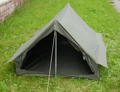 Military Army Two Man Tent Olive With Floor Tent Outdoor Camping Two Person Tent • £69.03