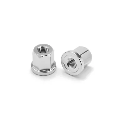 Mission 3/8' Aluminum Axle Nuts Pair Silver BMX Bike • $16.99