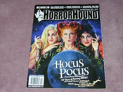 HORRORHOUND # 73 Hocus Pocus Halloween 2018 Jamie Lee Curtis Horror Hound • $14.95