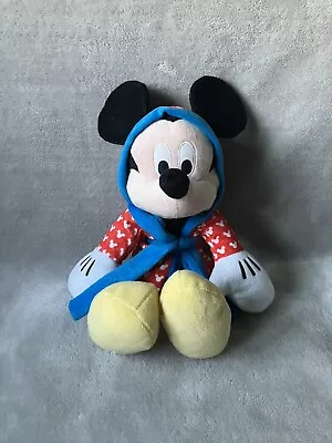 Walt Disney Mickey Mouse In Red Dressing Gown 15  Soft Beanie Plush Toy • £4