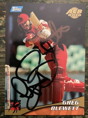 $2.49 • Buy Greg Blewett Signed 2001 Topps ACB Gold South Australia Red Backs Cricket