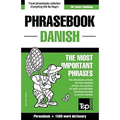 Danish Phrasebook And 1500-Word Dictionary By Andrey Ta - Trade Paperback (Us)  • £12.35