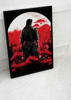 Japanese Samurai Warrior Poster Print Wall-art Anime Ai Fantasy Size A3 A4 A2 A1 • £12.45