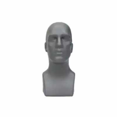 $73.75 • Buy Adult Male Plastic Gray Mannequin Head Display 16 Inch Tall (2 Pack)