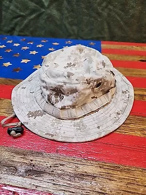 XLarge USMC Marine Corps MARPAT Desert Camouflage Boonie Hat Camo USA 3786 • $24