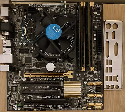 £89 • Buy Intel Core I5 4690s CPU, ASUS Q87M-E Motherboard And 16GB RAM Bundle