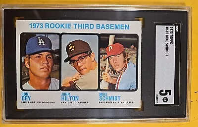 1973 Topps Mike Schmidt Ron Cey RC #615 SGC 5 EX INCREDIBLE EYE APPEAL 5157 • $249