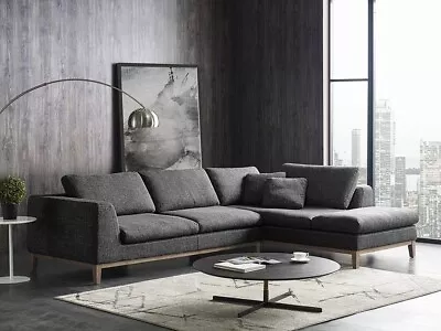 NEW Modern Sectional Sofa Chaise In Gray Fabric - Living Room Set Furniture IGVN • $2156.78