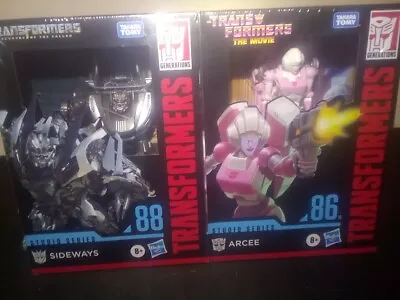 Hasbro Studio Series Transformers Action Figures Sideways & Arcee Pair • $24.99