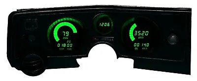$337.37 • Buy 1969 Chevelle Digital Dash Panel Gauges Green LEDs Lifetime Warranty USA Made