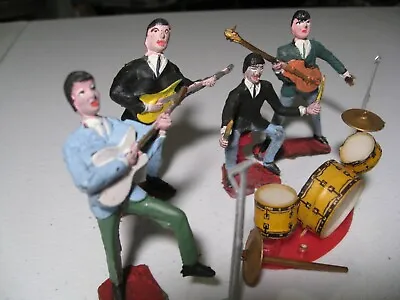 Original Beatles 1960's Cake Toppers The Beatles 1964 Original  London Liverpool • £77.20