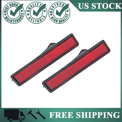 Pair Of Red Bumper Side Marker Light Lamp Fits BMW E30 3 Series1984-1991 New • $15.89