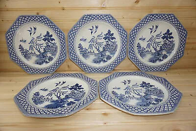 J&G Meakin Willow (5) Dinner Plates 10  • £116.55