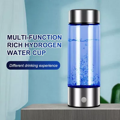 £22.69 • Buy 420ml USB Hydrogen Rich Alkaline Water Ionizer Generator Bottle Cup Portable Mug