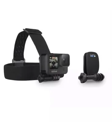 £11.90 • Buy Genuine GoPro Head Strap Helmet Mount + Hat Quick Clip Official GoPro Accessory