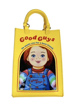 Cakeworthy Childs Play Chucky Good Guys Doll Box Purse NWT • $340.67
