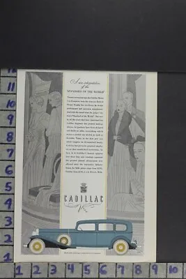 $24.95 • Buy 1932 Auto Cadillac V16 Sedan Car Engine Motor Art Deco Design Vintage Ad Dt044