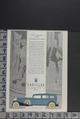 $24.95 • Buy 1932 Auto Cadillac V16 Sedan Car Engine Motor Art Deco Design Vintage Ad Dt044