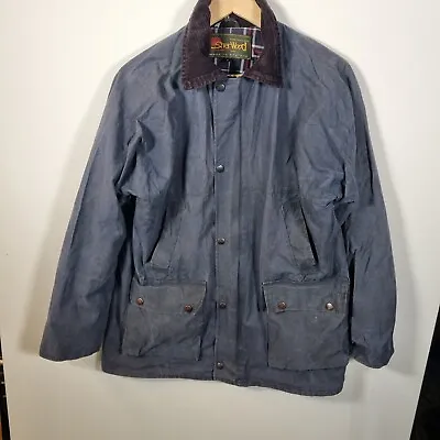 £19.99 • Buy Sherwood Forest Mens Wax Jacket Size Small Blue Country Hunting