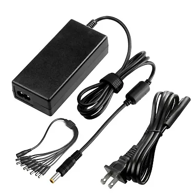 Premium 5Amp Power Adapter With 8 Way Splitter For Night Owl Cameras 12v Charger • $11.99