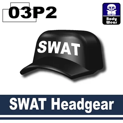 Black SWAT Sniper Hat Cap Compatible With Toy Brick Minifigures  • $2.53