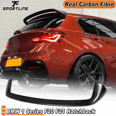 For BMW F20 F21 1Series M135i 125i 12-14 Carbon Fiber Rear Roof Spoiler Wing Lip • $153.41