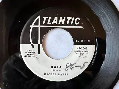 MICKEY BAKER Baia/Third Man Theme ATLANTIC 2042 Instro/EXOTICA 1959 Rocker 7  45 • $10.99