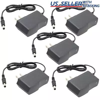 5x 12V 1A DC Power Supply Wall AC Adapter 5.5mm X 2.1mm (5-Pack) • $14.69