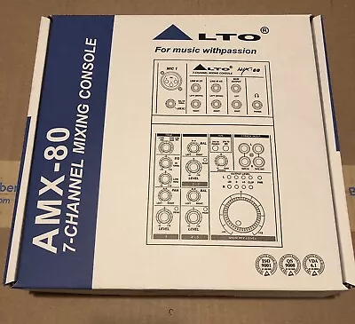 Alto AMX-80 7 Channel Mixing Console NEW IN BOX • $20