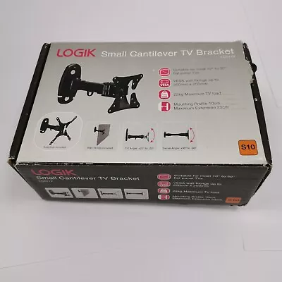 £6.99 • Buy Logik Small Cantilever TV Bracket LCS11X 10-30  200x200mm 22kg Max 513243