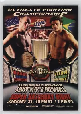 2010 Topps UFC Main Event Fight Poster Review Vitor Belfort Randy Couture 46 • $2.84
