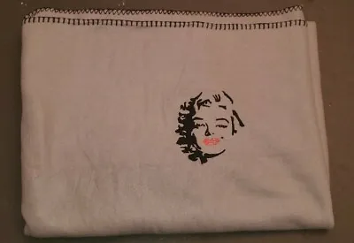 Marilyn Monroe Embroidered Blanket Fleece Throw 50x60 • $19.70