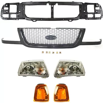 Grille Assembly Headlight And Corner Light Kit For 2001-2003 Ford Ranger • $200.40