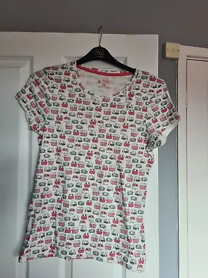 Ladies Tu Campervan T Shirt Size 14 • £2